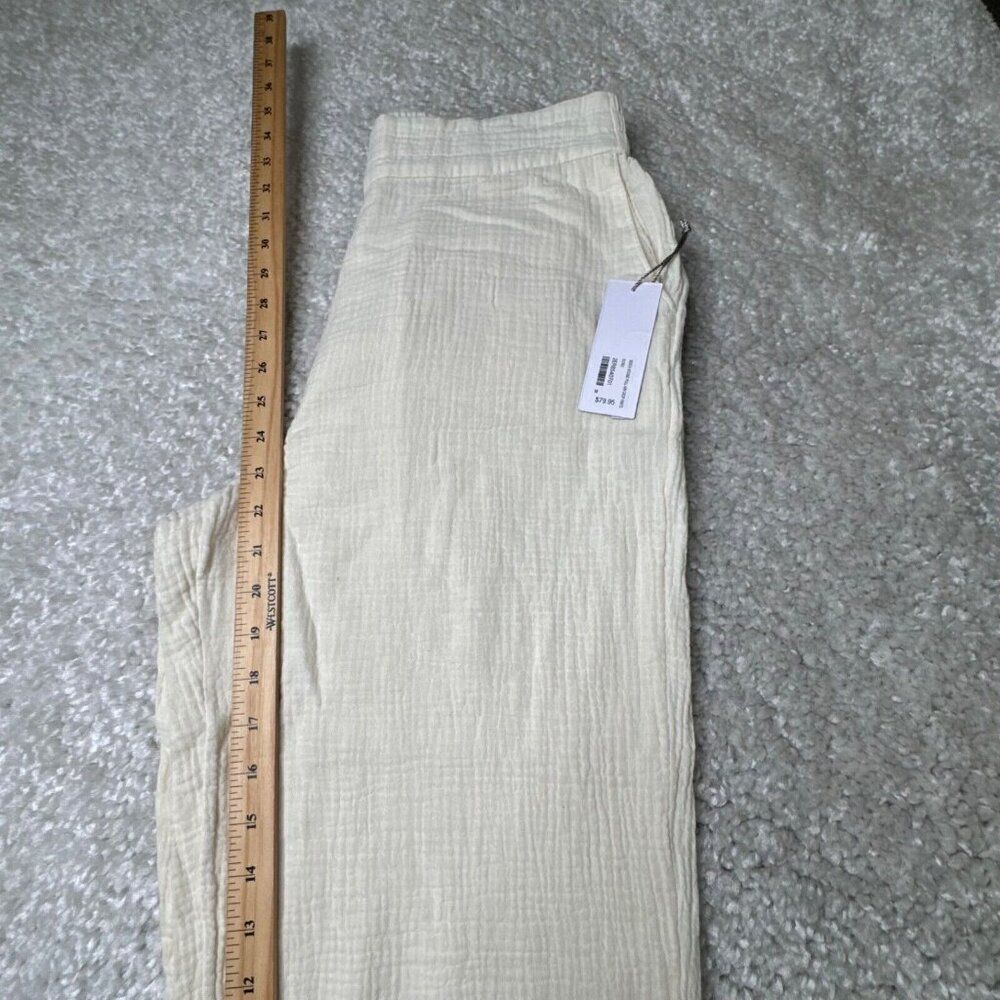 Soft Surroundings Beach Bound Pull On Crop Pant Ivory NEW - Picture 10 of 10